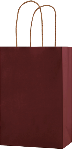 Kağıt Çanta Mini Boy 12x15x6 Cm 25 Parça Bordo - 2