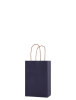 Kağıt Çanta Mini Boy 11x15x6 Cm 25 Parça Koyu Mavi - 1
