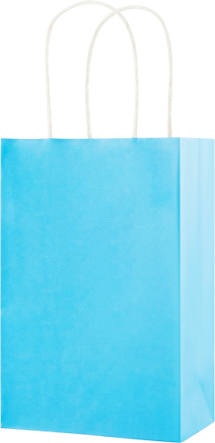Kağıt Çanta Mini Boy 11x15x6 Cm 25 Parça Makaron Mavi - 2