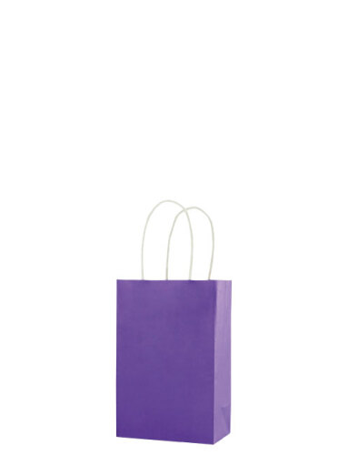 Kağıt Çanta Mini Boy 11x15x6 Cm 25 Parça Mor - 1