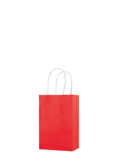 Kağıt Çanta Mini Boy 12x15x6 Cm 25 Parça Kırmızı - 
