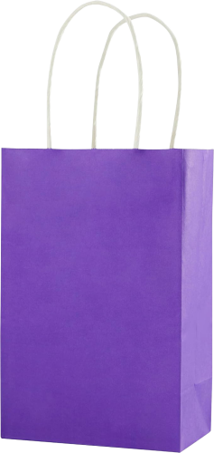 Kağıt Çanta Mini Boy 12x15x6 Cm 25 Parça Mor - 2