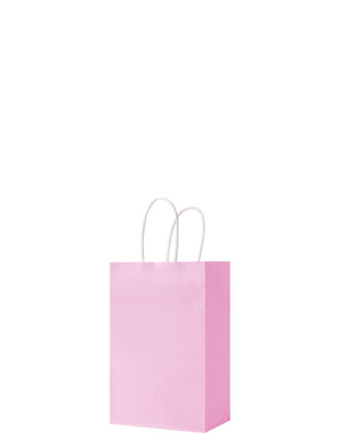 Kağıt Çanta Mini Boy 12x15x6 Cm 25 Parça Pembe - 