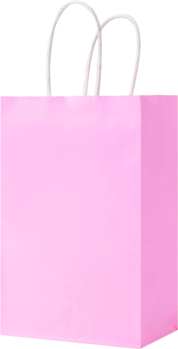 Kağıt Çanta Mini Boy 12x15x6 Cm 25 Parça Pembe - 2