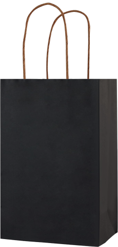 Kağıt Çanta Mini Boy 12x15x6 Cm 25 Parça Siyah - 2