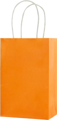 Kağıt Çanta Mini Boy 12x15x6 Cm 25 Parça Turuncu - 2