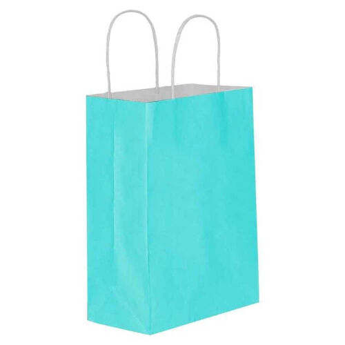 Kağıt Çanta Mini Boy 15 x 20 x 8 Cm Mavi 25 Parça - 1