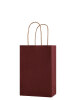 Kağıt Çanta Mini Boy 16x21x8 Cm 25 Parça Bordo - 1