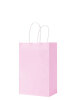 Kağıt Çanta Mini Boy 16x21x8 Cm 25 Parça Makaron Pembe - 1
