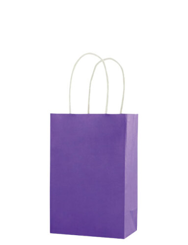 Kağıt Çanta Mini Boy 16x21x8 Cm 25 Parça Mor - 
