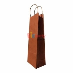 Kağıt Çanta Şişe Boy 12 x 34 Cm 10 Adet (Renk Seçiniz) - 3