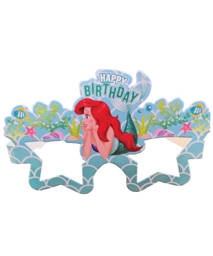 Kağıt Gözlük Deniz Kızı Temalı 6 Parça - 