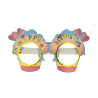 Kağıt Gözlük Kapkek Temalı 6 Parça Mavi - 1