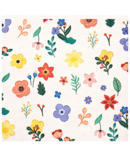 Kağıt Peçete Çiçek Temalı Model 20 Parça - 