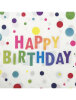Kağıt Peçete Happy Birthday Baskılı Renkli Puanlı 20 Parça - 1
