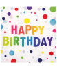 Kağıt Peçete Happy Birthday Baskılı Renkli Puanlı 20 Parça - 1