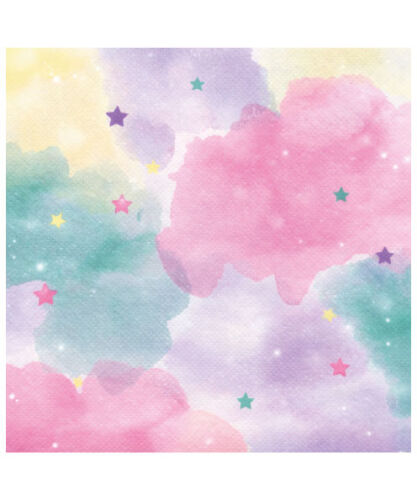 Kağıt Peçete Makaron Renk Sulu Boya Temalı 20 Parça - 