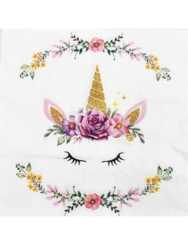 Kağıt Peçete Unicorn Temalı 20 Parça - 