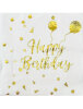 Kağıt Peçete Varak baskılı Happy Birthday Balonlu Beyaz Model 20 Parça - 1
