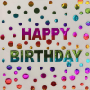 Kağıt Peçete Varak baskılı Happy Birthday Renkli Model 20 Parça - 1
