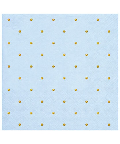 Kağıt Peçete Varak baskılı Puanlı Mavi 20 Parça - 