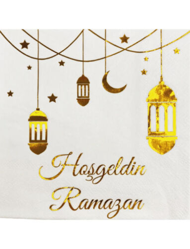 Kağıt Peçete Varak baskılı Ramazan Fener Model 20 Parça - 1