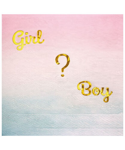 Kağıt Peçete Varaklı Cinsiyet Boy Girl Model 20 Parça - 