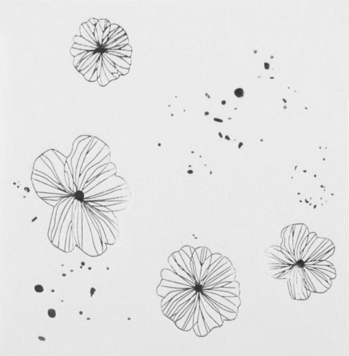 Kağıt Peçete Varaklı Çiçek Model Gümüş 20 Parça - 