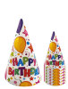 Kağıt Şapka Happy Birthday Temalı Balonlu 6 Parça - 1