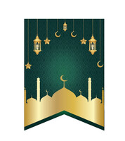 Kağıt Sıralı Banner Kırlangıç Model Ramazan Temalı - 2