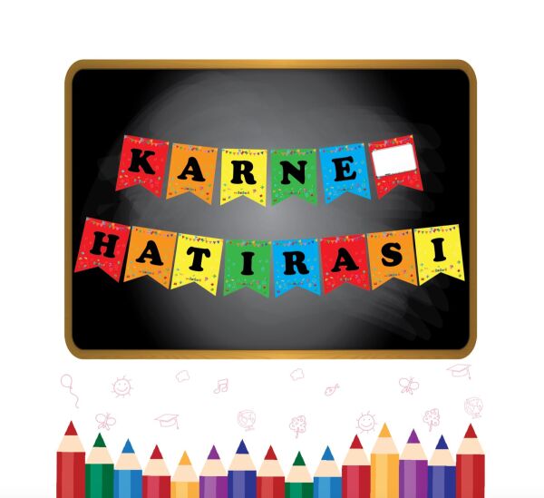 Kağıt Banner Karne Hatırası - 2