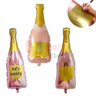 Folyo Balon Şampanya Şişesi Kalemli - 2