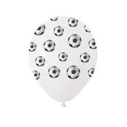 Lateks Çepeçevre Balon 12 İnç Futbol Temalı 100 'li - 1