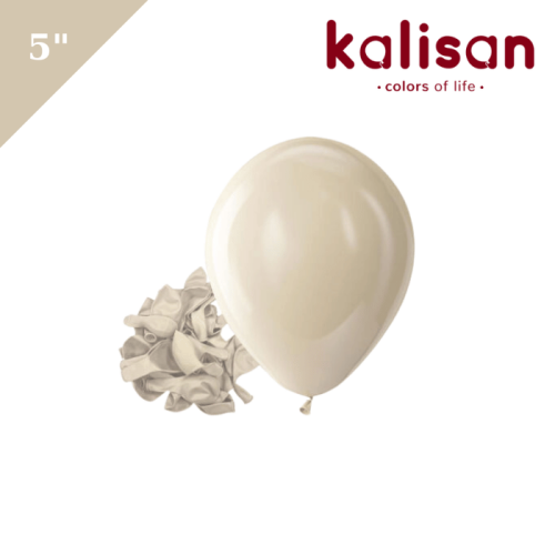 Lateks Retro Balon 5 inç 100 Parça Deniz Kumu(Wind Sand) - 1