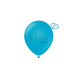Lateks Retro 5 inç Pastel Balon 100lü Mavi Cam - 1