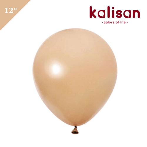 Lateks Retro Balon 100 Parça Çöl Kumu (Desert Sand) 12 inç Kalisan - 1