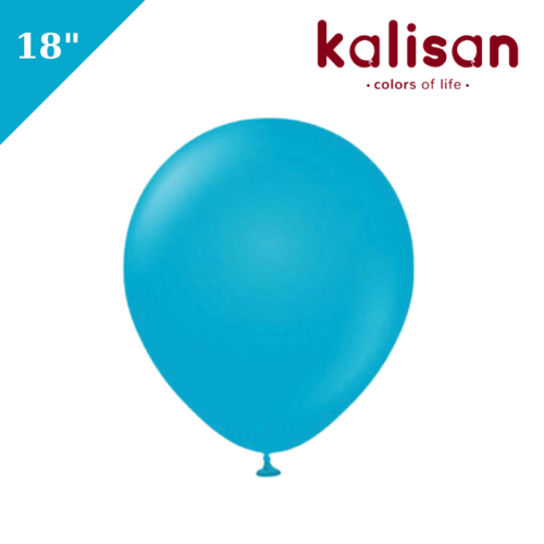 Lateks Retro Balon 18 inç Mavi Cam (Blue Glass) - 
