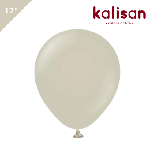 Lateks Retro Balon 12 inç 100 Parça Kalisan Taş (Stone) - 