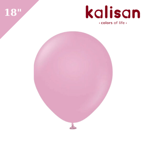Lateks Retro Balon 18 inç Toz Pembe (Dusty Rose) - 
