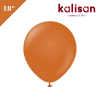 Lateks Retro Balon 18 inç Yanık Turuncu (Rust Orange) - 1