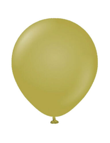 Lateks Retro Balon 18 inç Zeytin (Olive) - 1