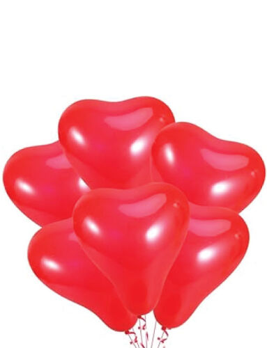 Lateks Kalp Şekilli Balon 6 Parça - 
