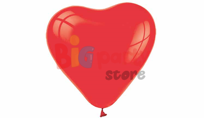 Lateks Kalp Şekilli Lateks Balon 6lı - 1
