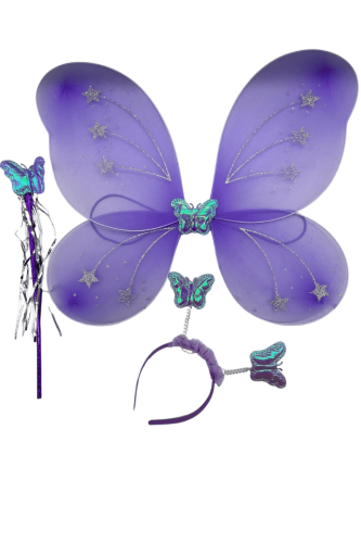 Kanat Set Kelebek Mor - 