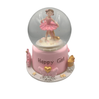 Kar Küresi Balerin Kar Atan Dönen USBli Lüks Model - 2