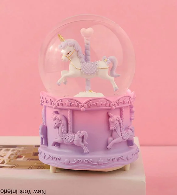 Kar Küresi Büyük Motorlu Kar Atan Pilli Unicorn Çubuklu - 2