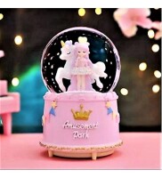 Kar Küresi Büyük Motorlu Kar Atan Pilli Unicorn Kızlı - 2