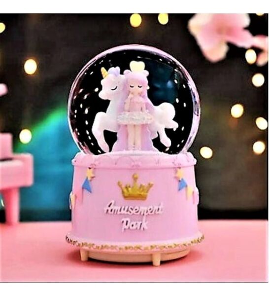 Kar Küresi Büyük Motorlu Kar Atan Pilli Unicorn Kızlı - 2