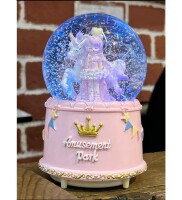 Kar Küresi Büyük Motorlu Kar Atan Pilli Unicorn Kızlı - 3