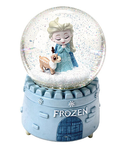 Kar Küresi Orta Boy Pilli Işıklı Frozen Model - 